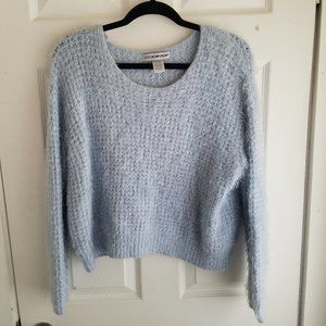 Fuzzy baby blue sweater